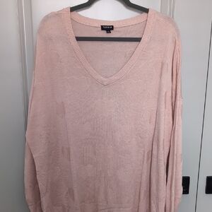 Torrid Pink V-Neck Sweater
